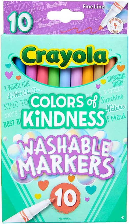 Crayola Colors of Kindness Washable Markers Pack of 10 587807