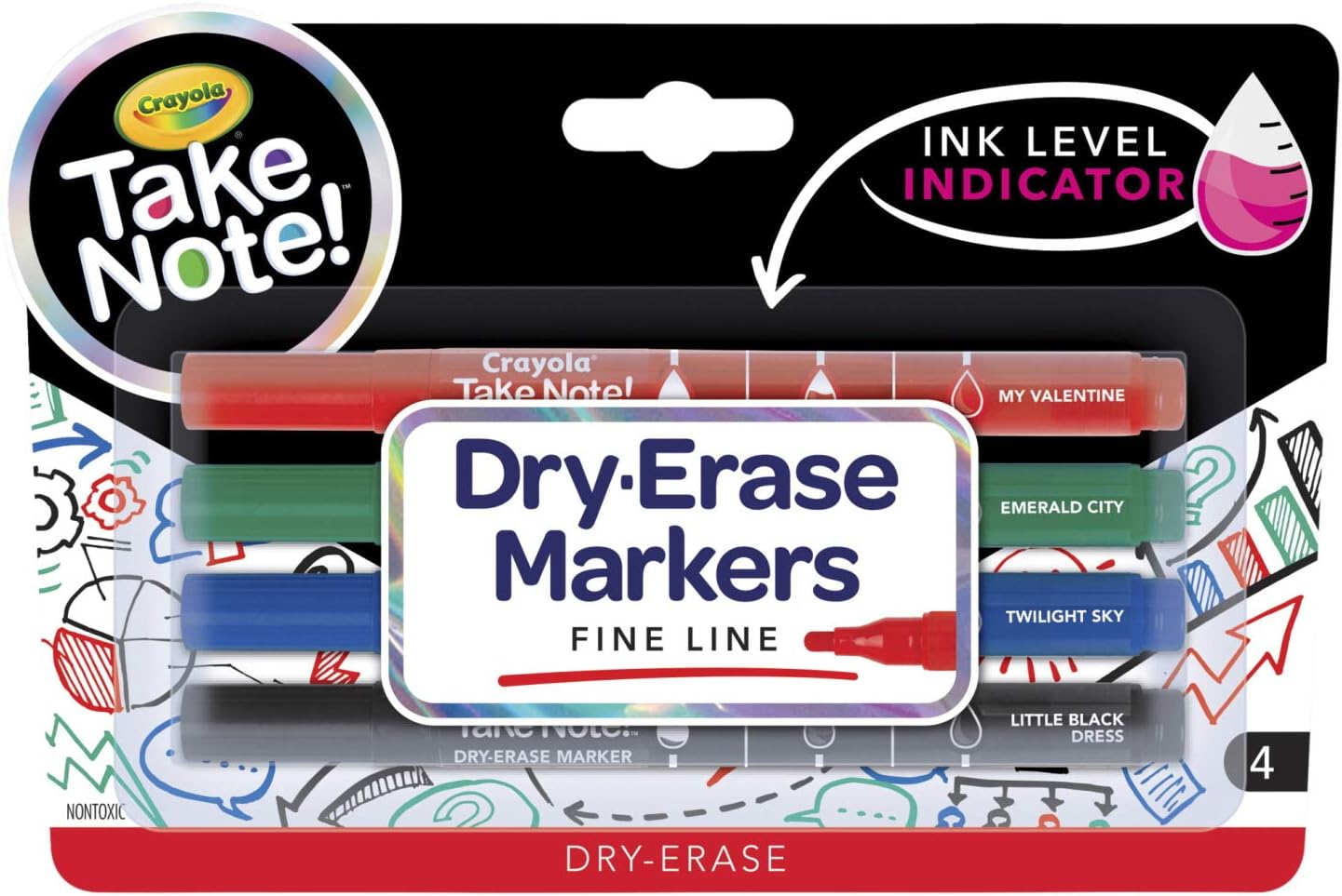 Crayola Dry Erase Markers Set Of 4 586541