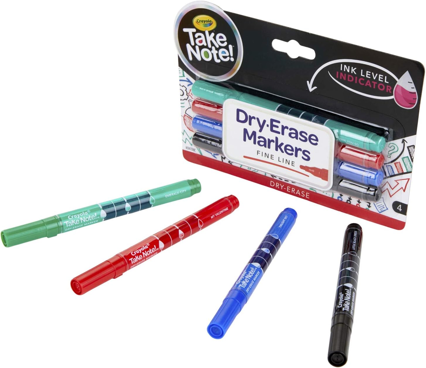 Crayola Dry Erase Markers Set Of 4 586541