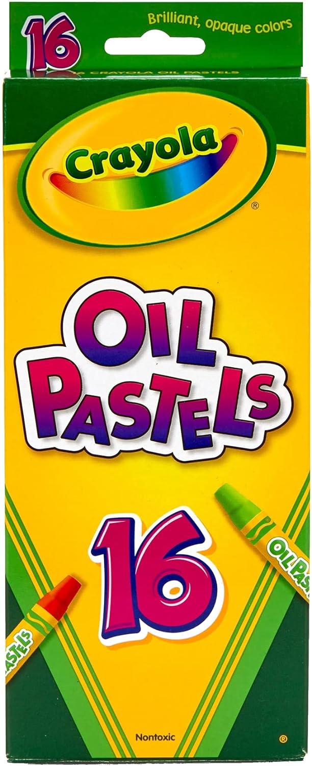 Crayola Hexagonal Non-Toxic Jumbo Oil Pastel Pack of 16 524616