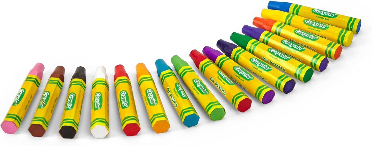 Crayola Hexagonal Non-Toxic Jumbo Oil Pastel Pack of 16 524616