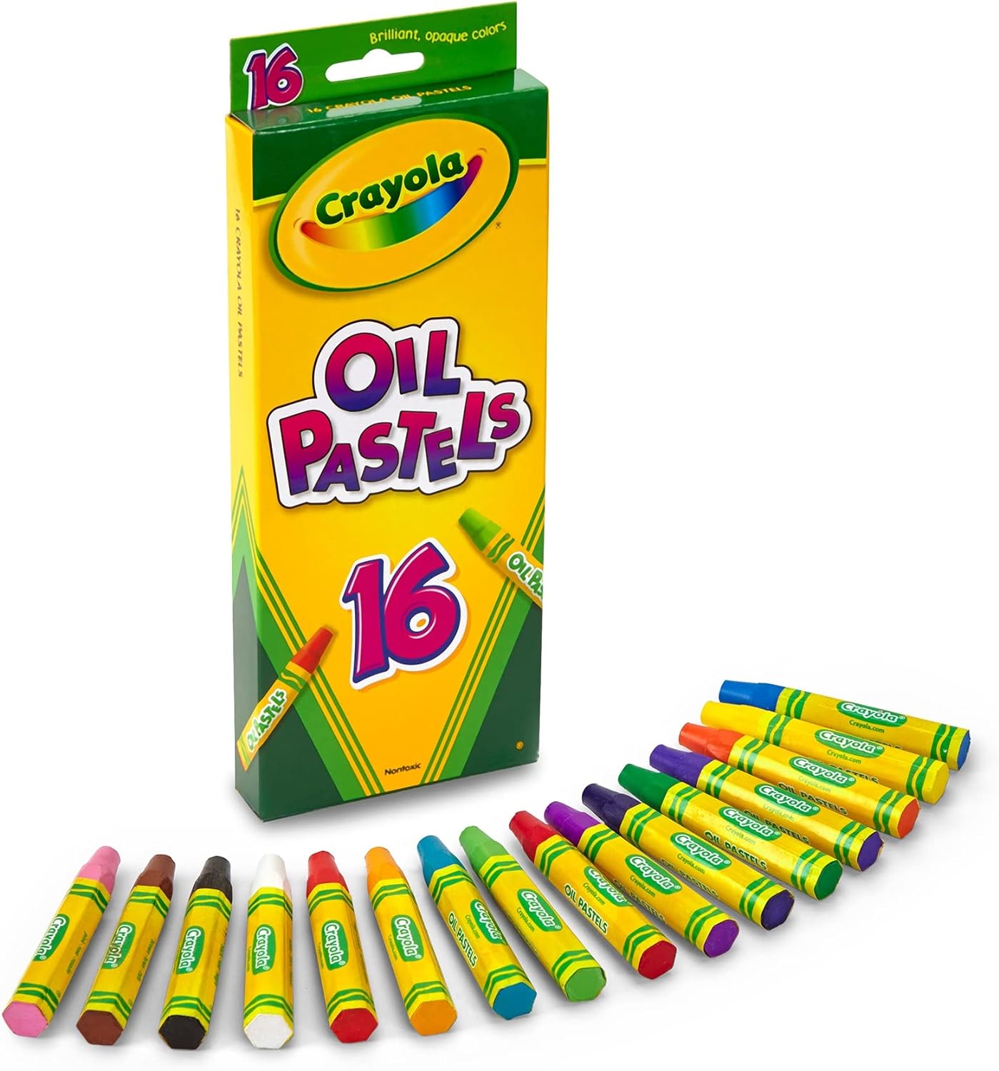 Crayola Hexagonal Non-Toxic Jumbo Oil Pastel Pack of 16 524616