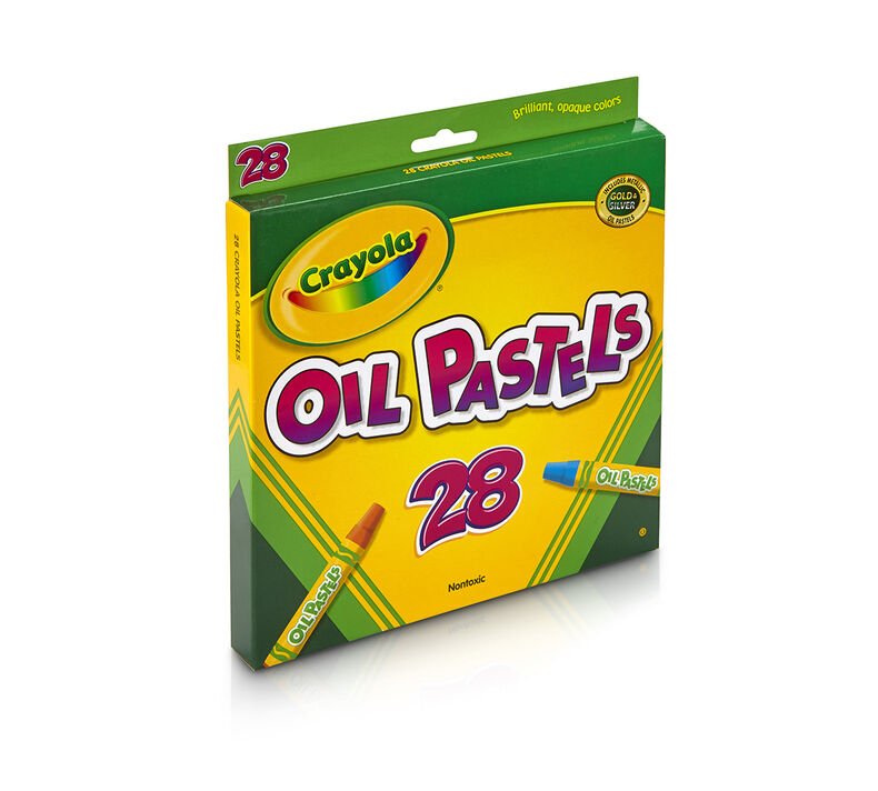 Crayola Hexagonal Non-Toxic Jumbo Oil Pastel Pack of 28, 46, 52