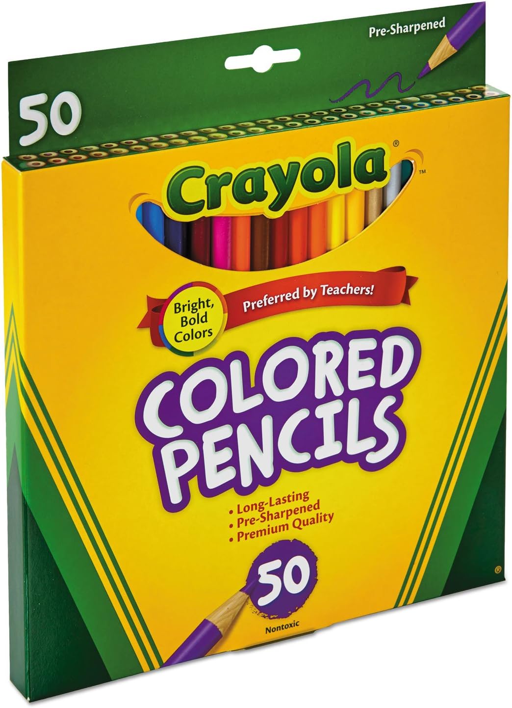 Crayola Long Barrel Colored Pencils Pack of 50