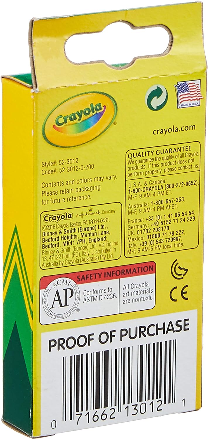 Crayola Multicolor Crayons Pack of 12 523012
