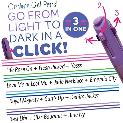 Crayola Ombre 3 in 1 Washable Gel Pens Pack of 4 586637