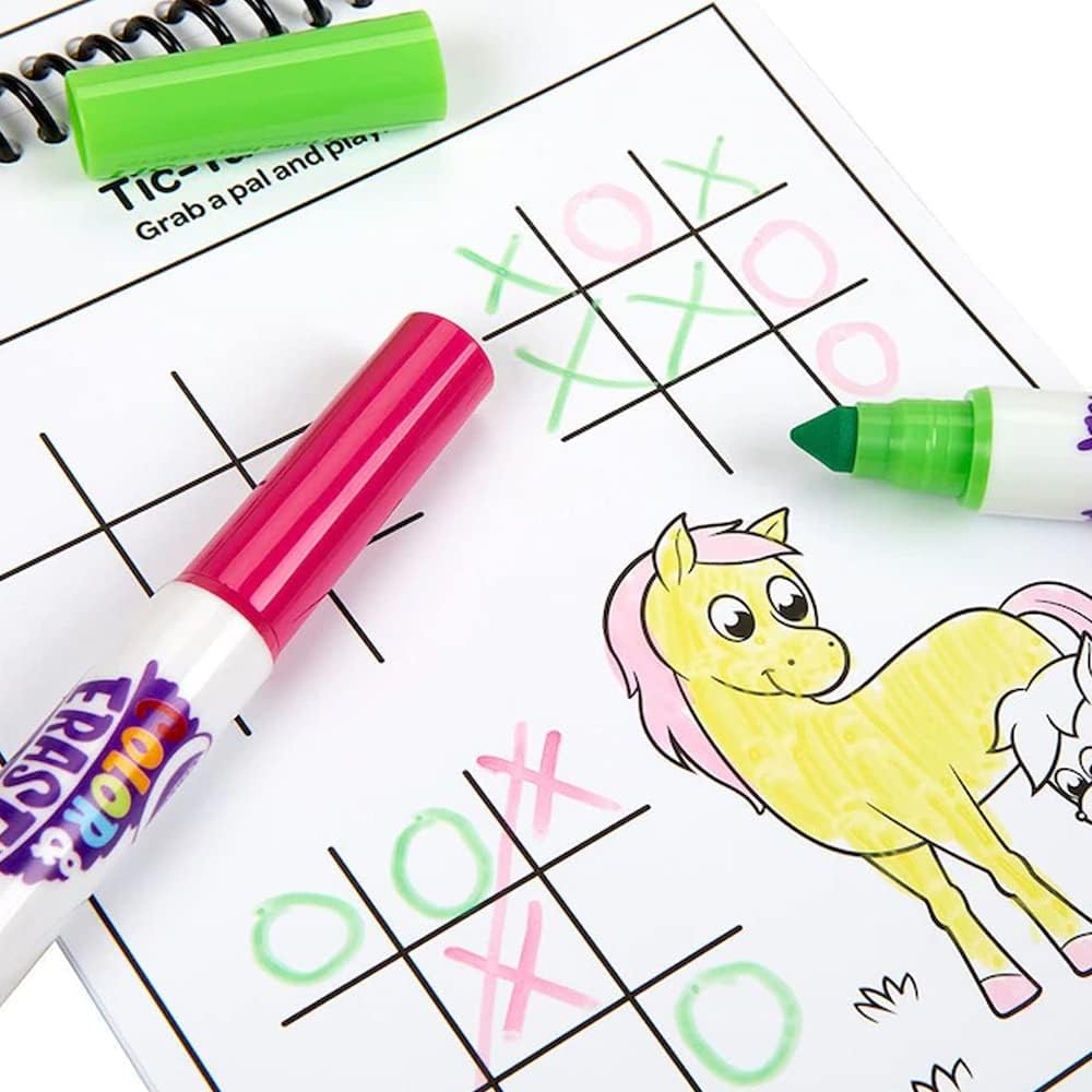 Crayola On the Farm Color and Erase Reusable Activity Pad with Markers 811492