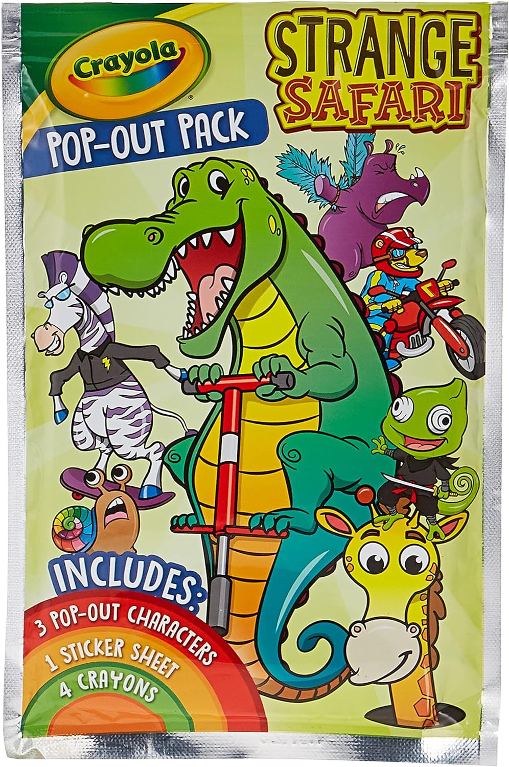 Crayola Pop-out Strange Safari Coloring Book with Washable Crayons