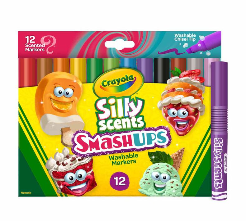 Crayola Silly Scents SmashUPS Washable Markers Pack of 12 588279