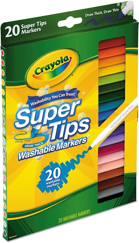 Crayola Super Tips Washable Markers Pack of 20 588106