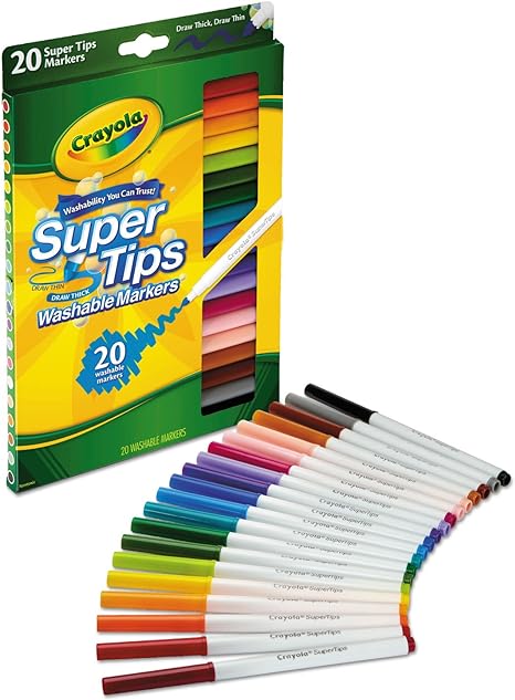 Crayola Super Tips Washable Markers Pack of 20 588106