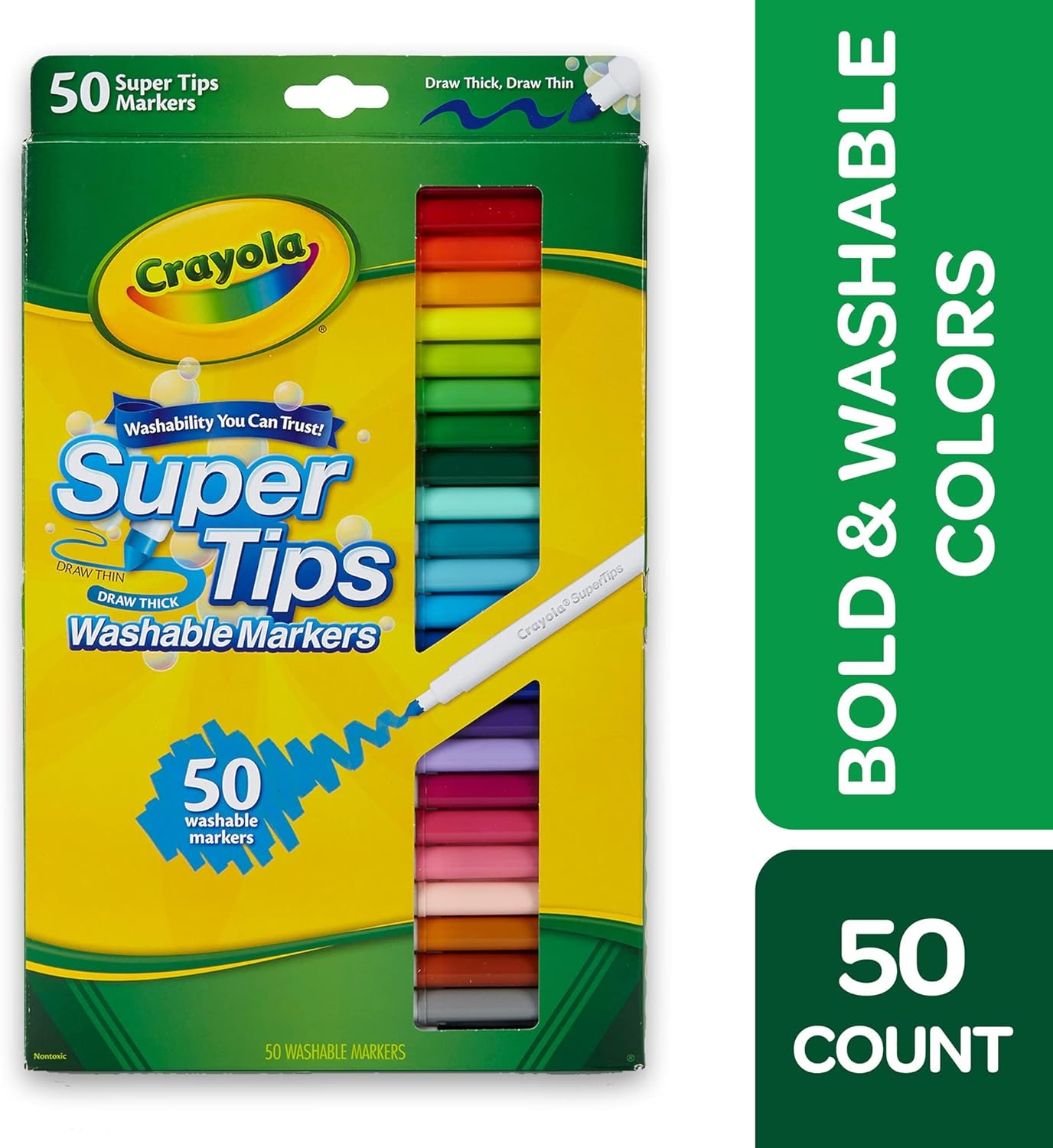 Crayola Super Tips Washable Markers Pack of 50 585050