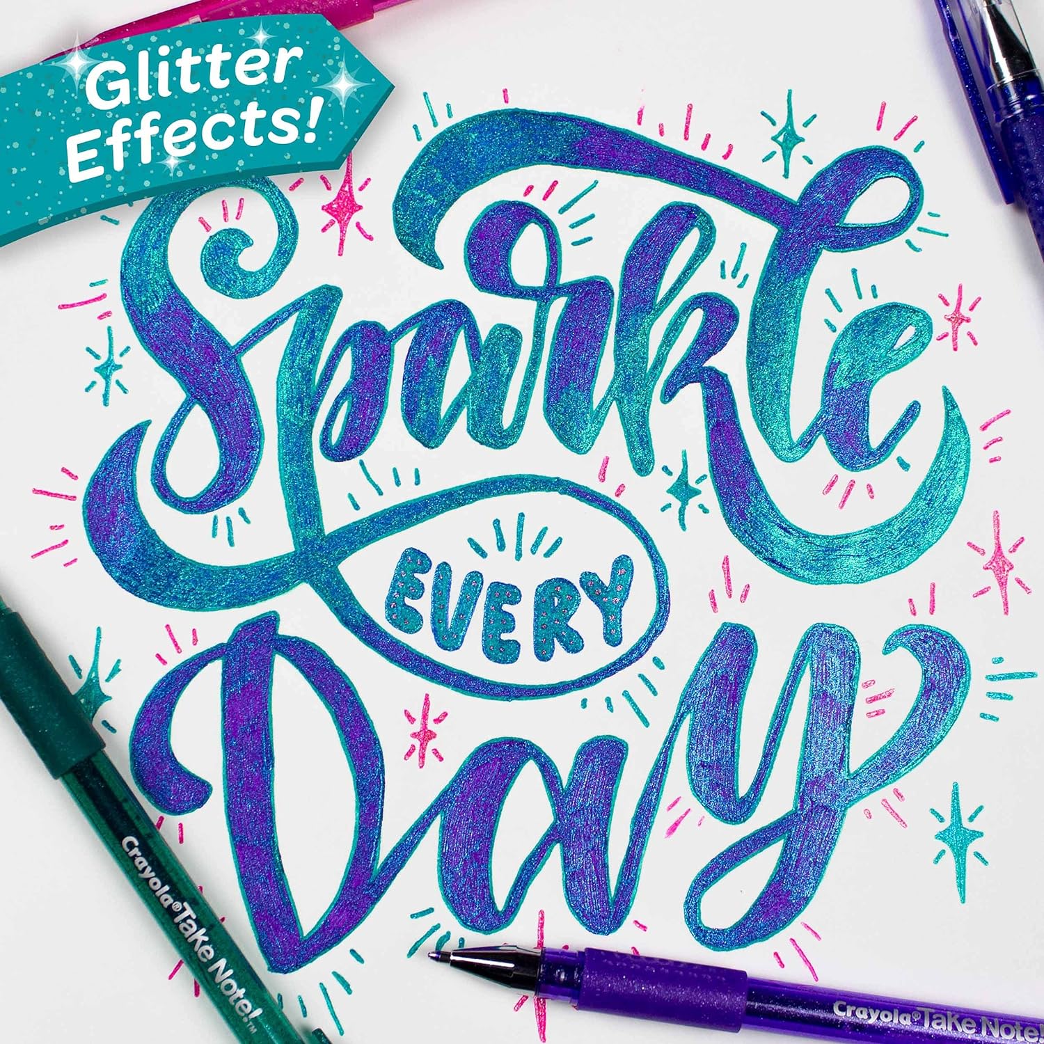 Crayola Take Note Iridescent GEL Pens