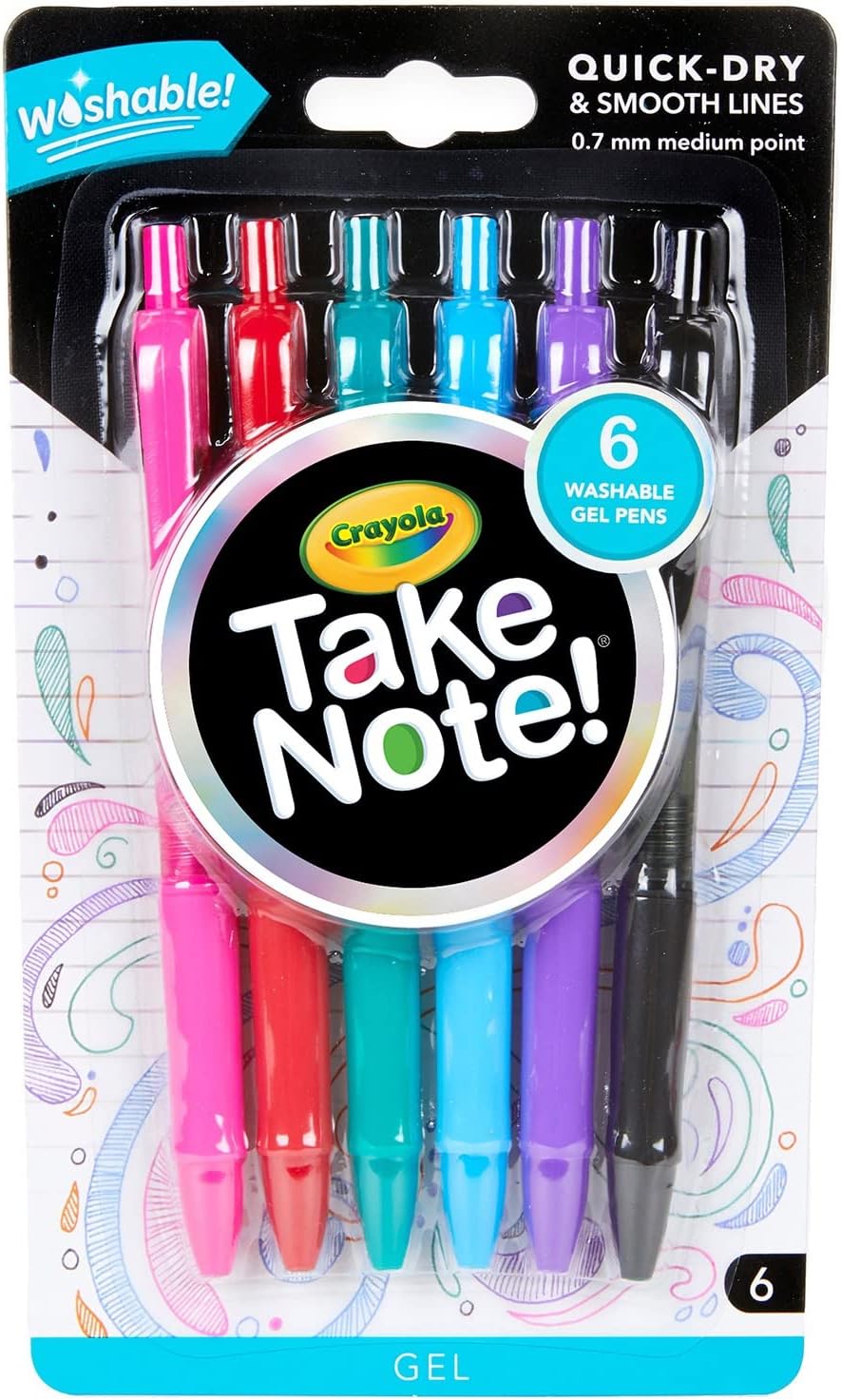 Crayola Take Note Washable Gel Pens