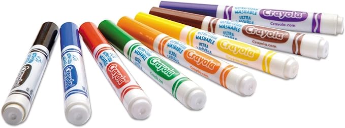 Crayola Ultra-Clean Washable Marker Broad Line Pack of 8 587808