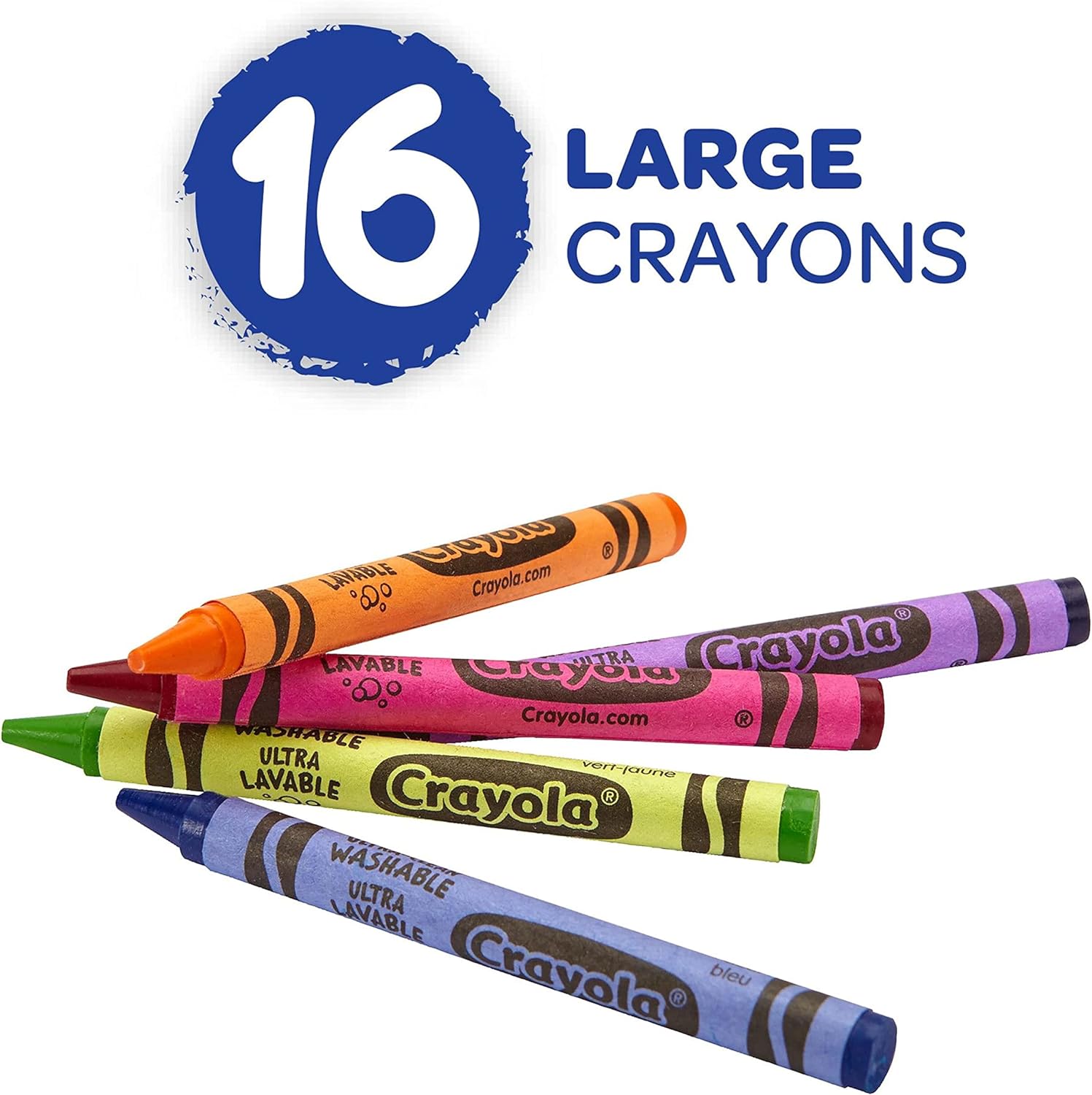Crayola Ultra-Clean Washable Crayons Pack of 16 523281