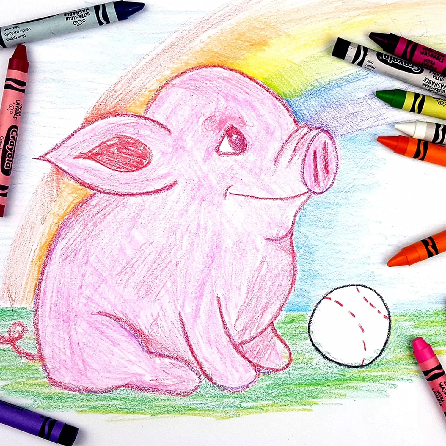 Crayola Ultra-Clean Washable Crayons Pack of 16 523281