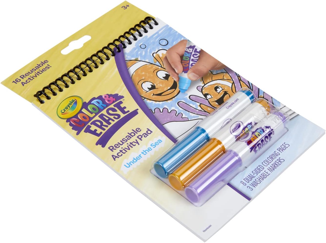 Crayola Under the Sea Color and Erase Reusable Activity Pad with Markers 811489