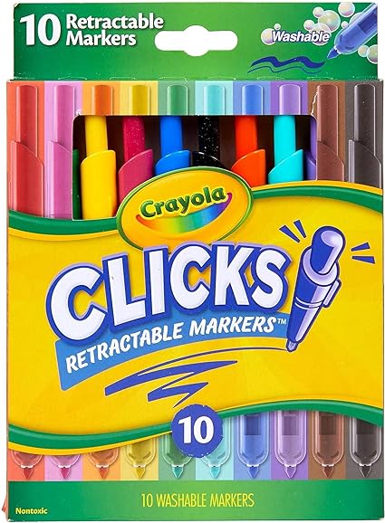 Crayola Washable Clicks Retractable Markers Pack of 10 588370