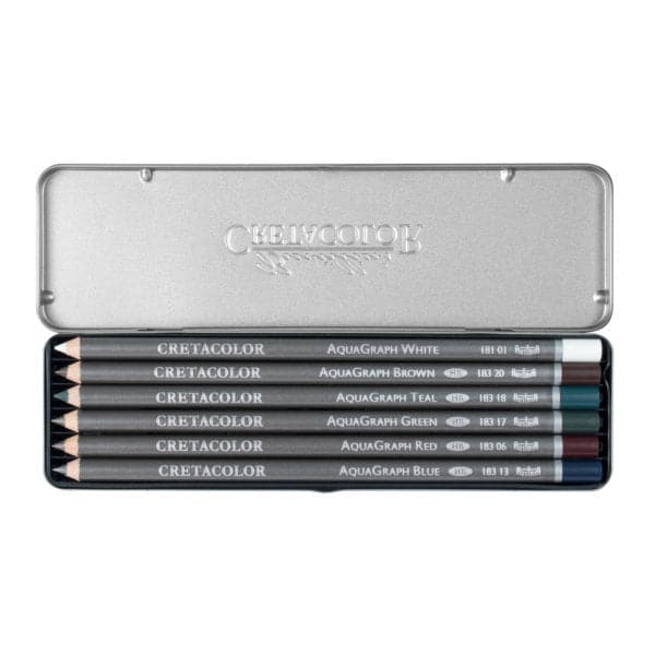 Cretacolor Aqua Graph Watercolor Graphite Pencils Set of 6