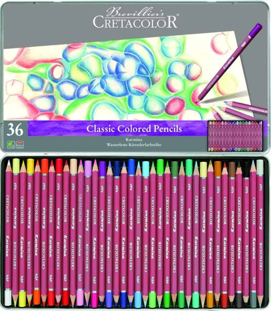 Cretacolor Karmina Waterproof Artist’s Colored Pencils Set