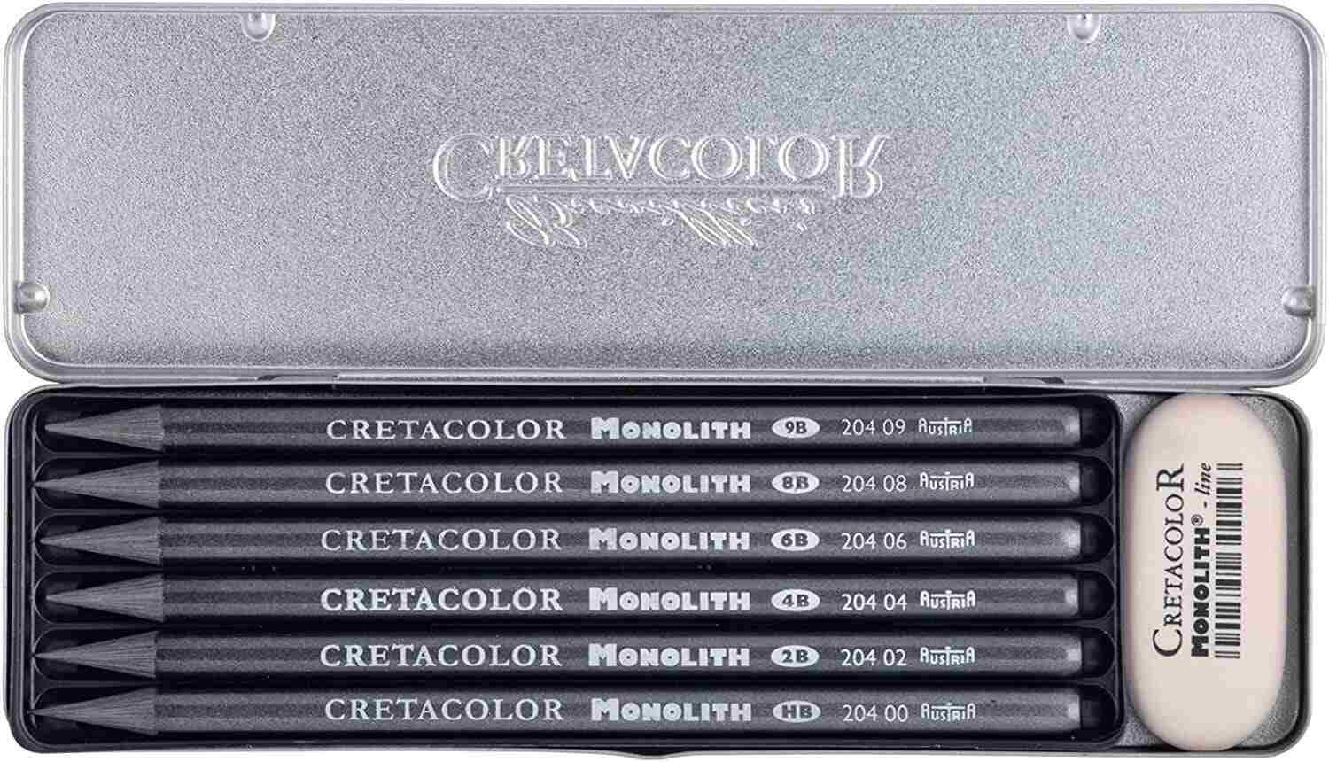 Cretacolor Monolith Graphite 6pcs Set & Eraser