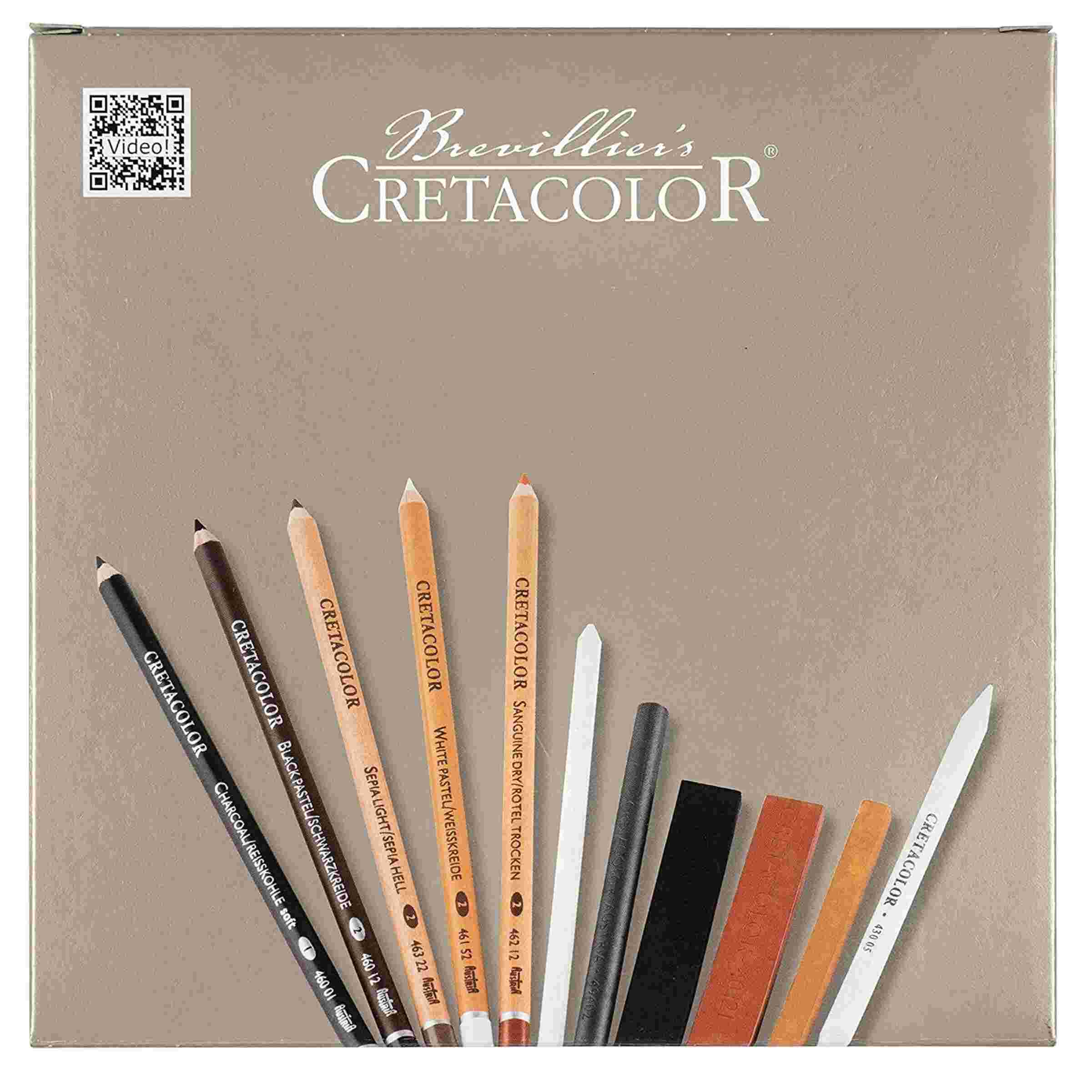 Cretacolor Passion Wooden Box Sketching and Drawing Set Of 25