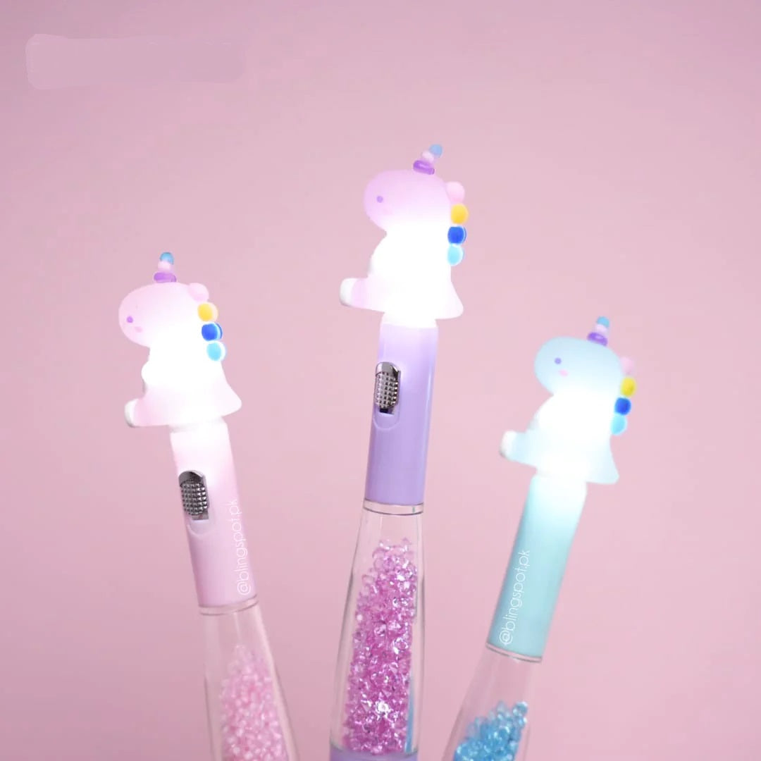 Crystal Unicorn Light Gel Pen