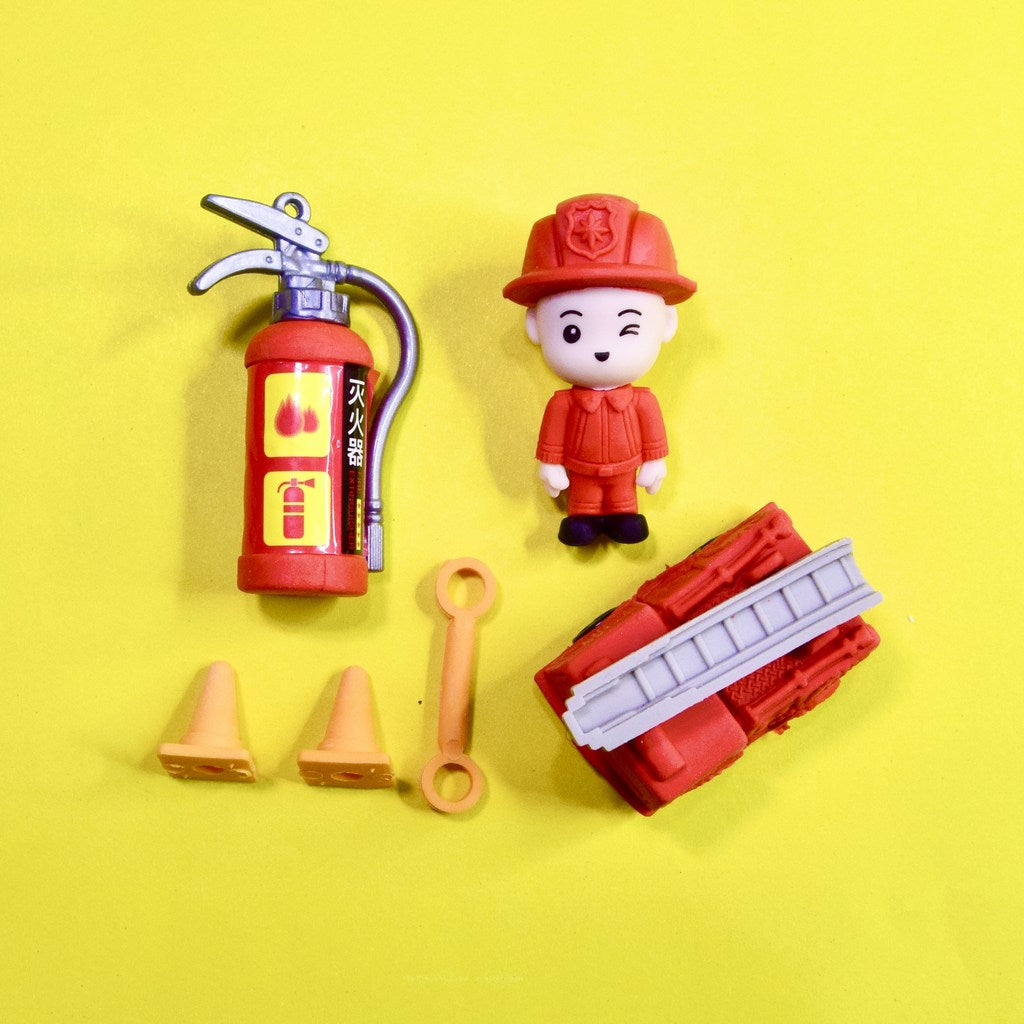 Cute 3D Cartoon Fancy Eraser for Kids 4Pcs Set