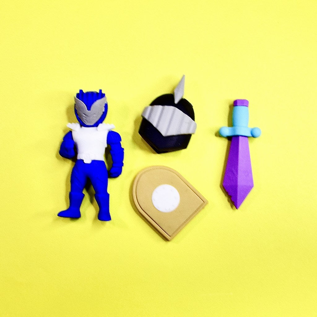 Cute 3D Cartoon Fancy Eraser for Kids 4Pcs Set