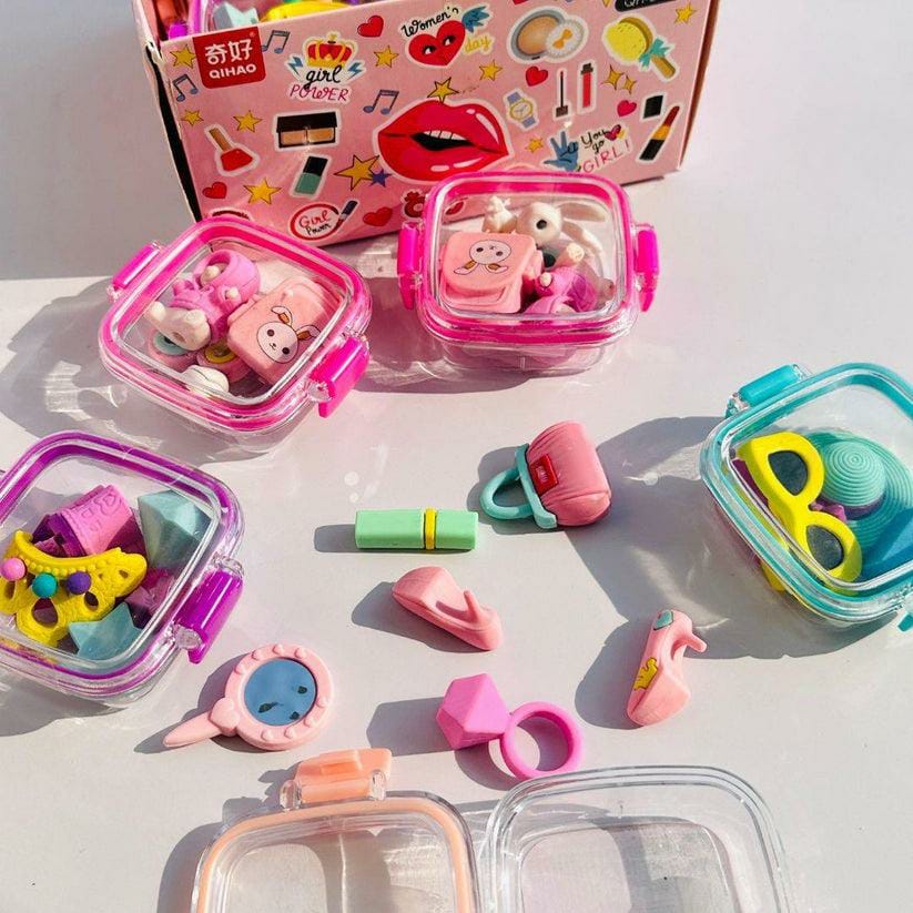 Cute 3D Girl Fashion Erasers