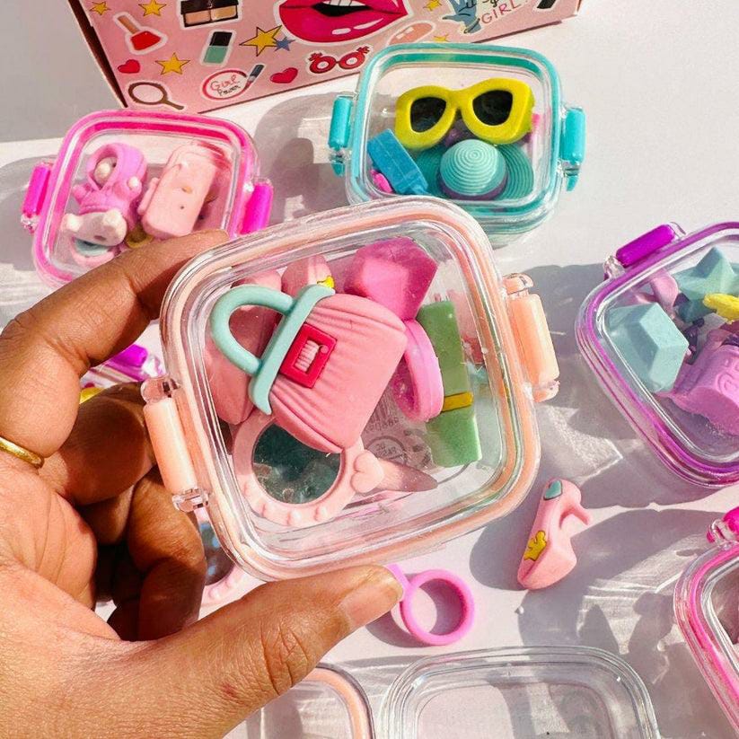 Cute 3D Girl Fashion Erasers