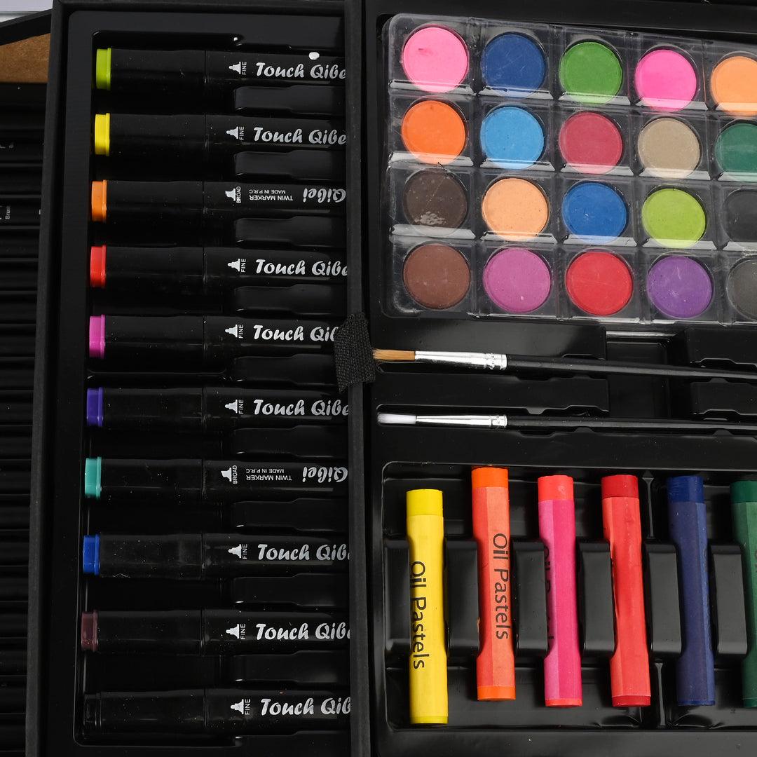 Moon Rocket 113pcs Art Kit – Space Theme Coloring & Drawing Set (Blue & Pink)