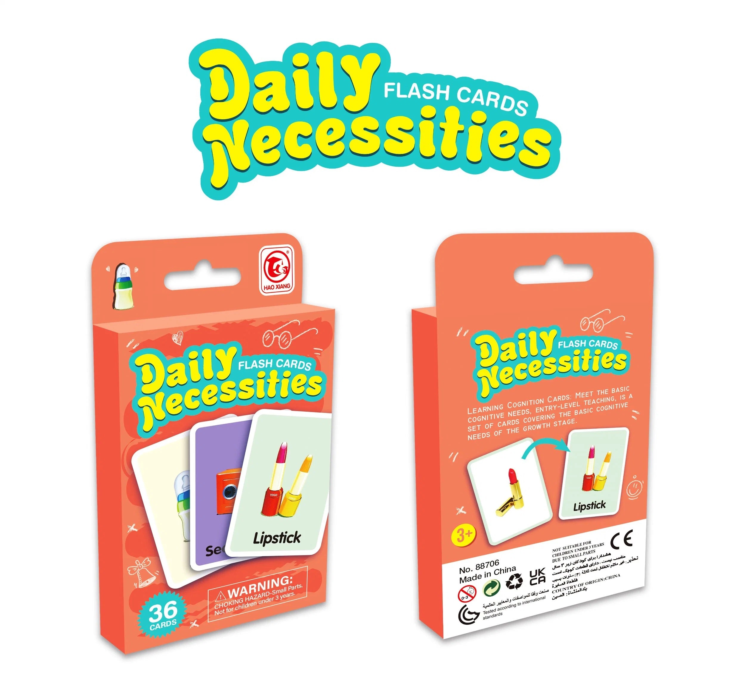 Daily Necessities Flash Cards for Kids