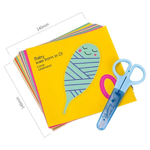 Deli Origami Paper Cuts 100 Sheets 74802