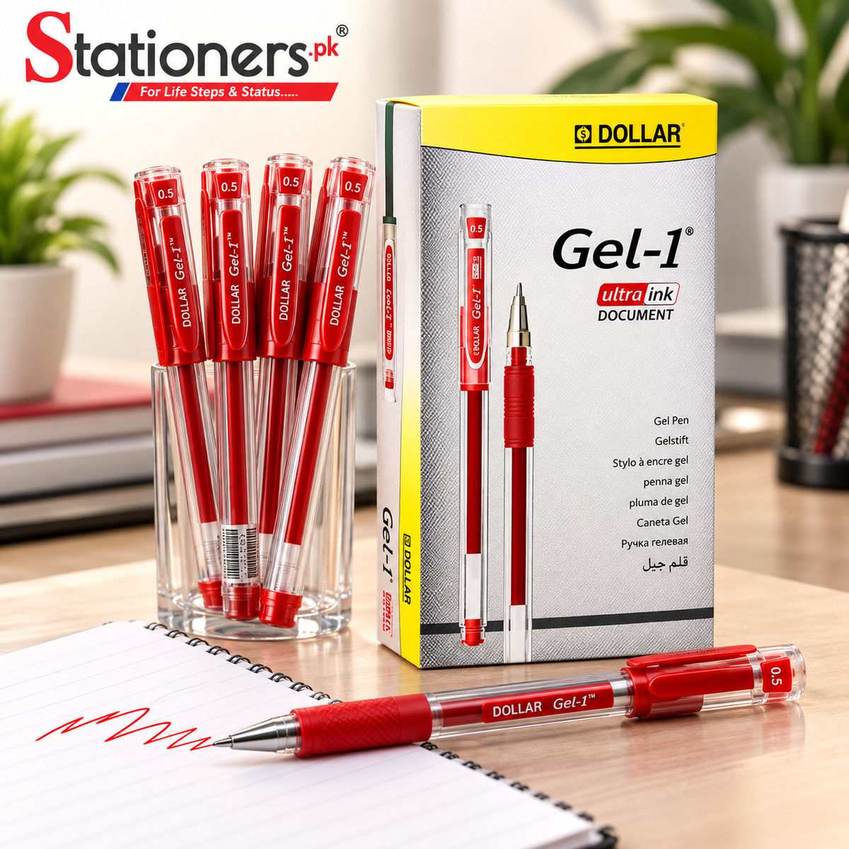 Dollar Gel-1 Ballpoint Pen 10pcs