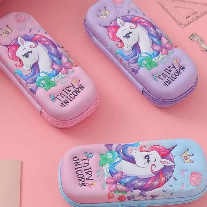 Fairy Unicorn 3D Pencil Pouch for Kids