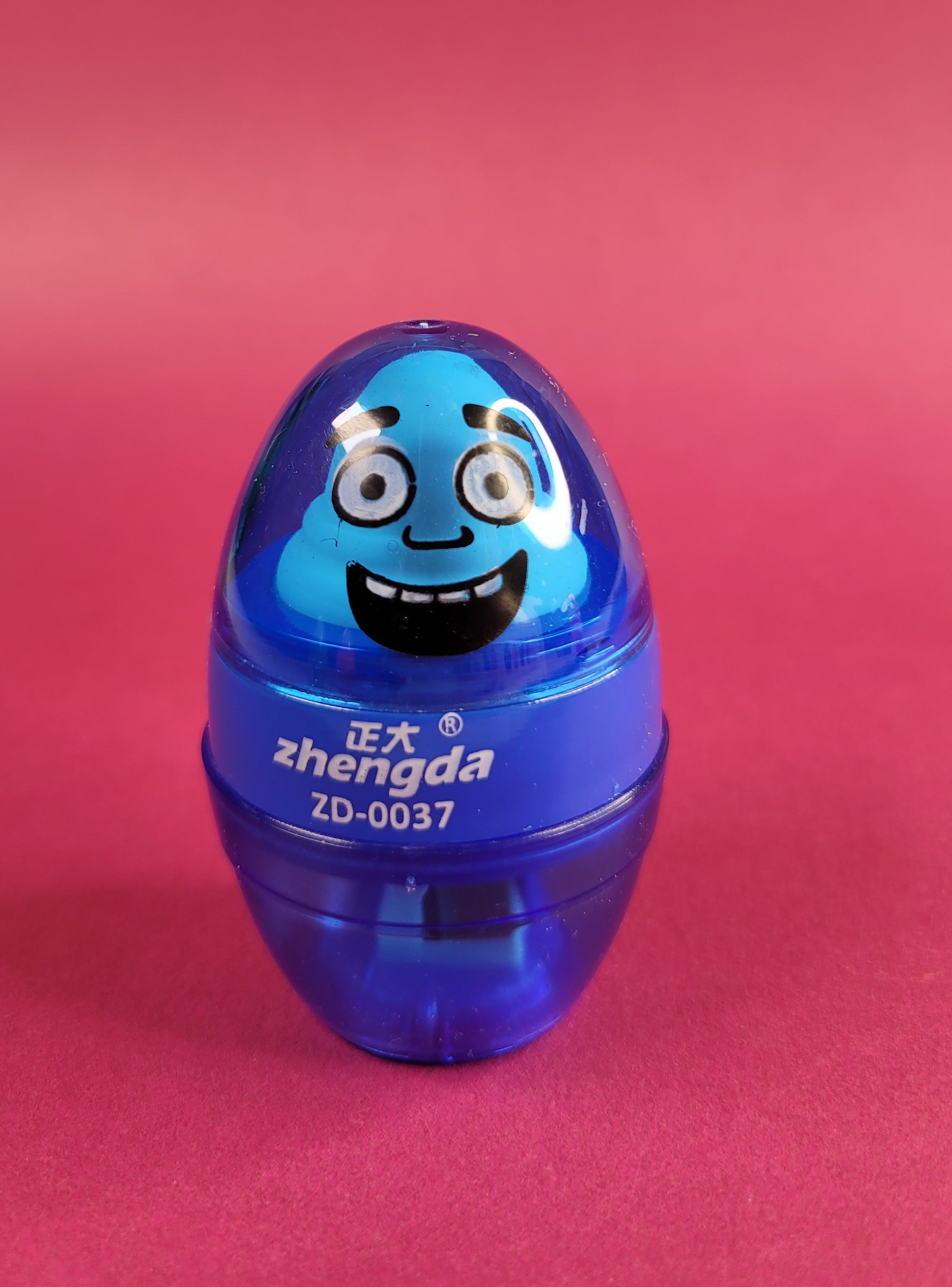 Funky Face Egg Sharpener & Eraser 2 in 1
