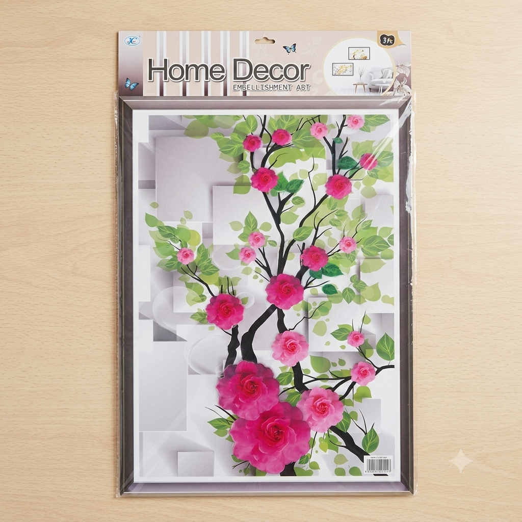 8D Home Decor Wall Art Panel | Premium Decorative Wall Sticker 16x26inch