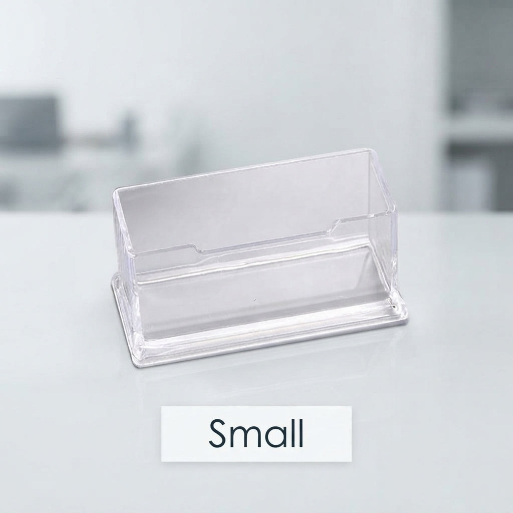 Visiting Card Holder Transparent – Small, Large & With Cap