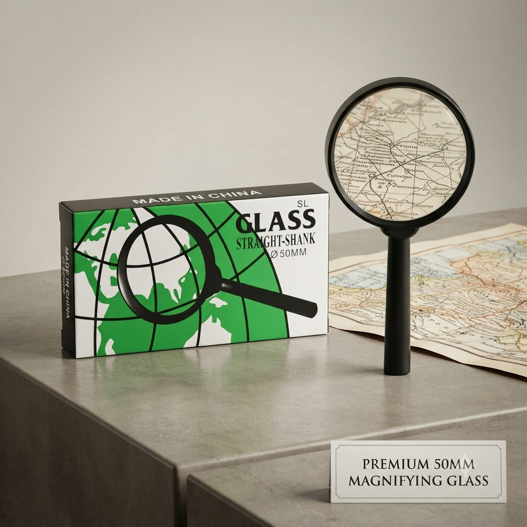 Magnifying Glass with Green Box – Black | 40mm to 100mm