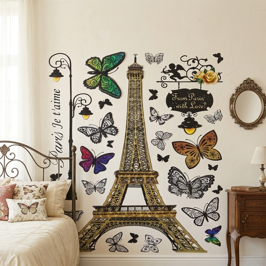6D Room Decor Wall Stickers | Premium Peel & Stick Wall Art | 19.5 × 30 Inch