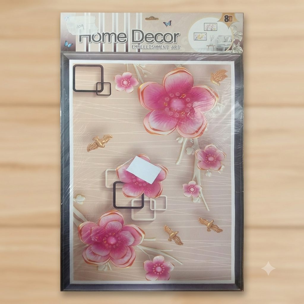 8D Home Decor Wall Art Panel | Premium Decorative Wall Sticker 16x26inch