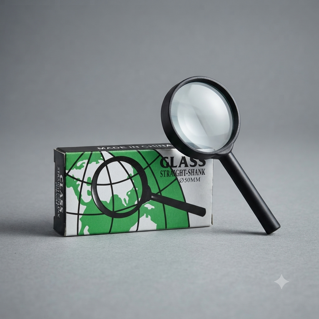Magnifying Glass with Green Box – Black | 40mm to 100mm
