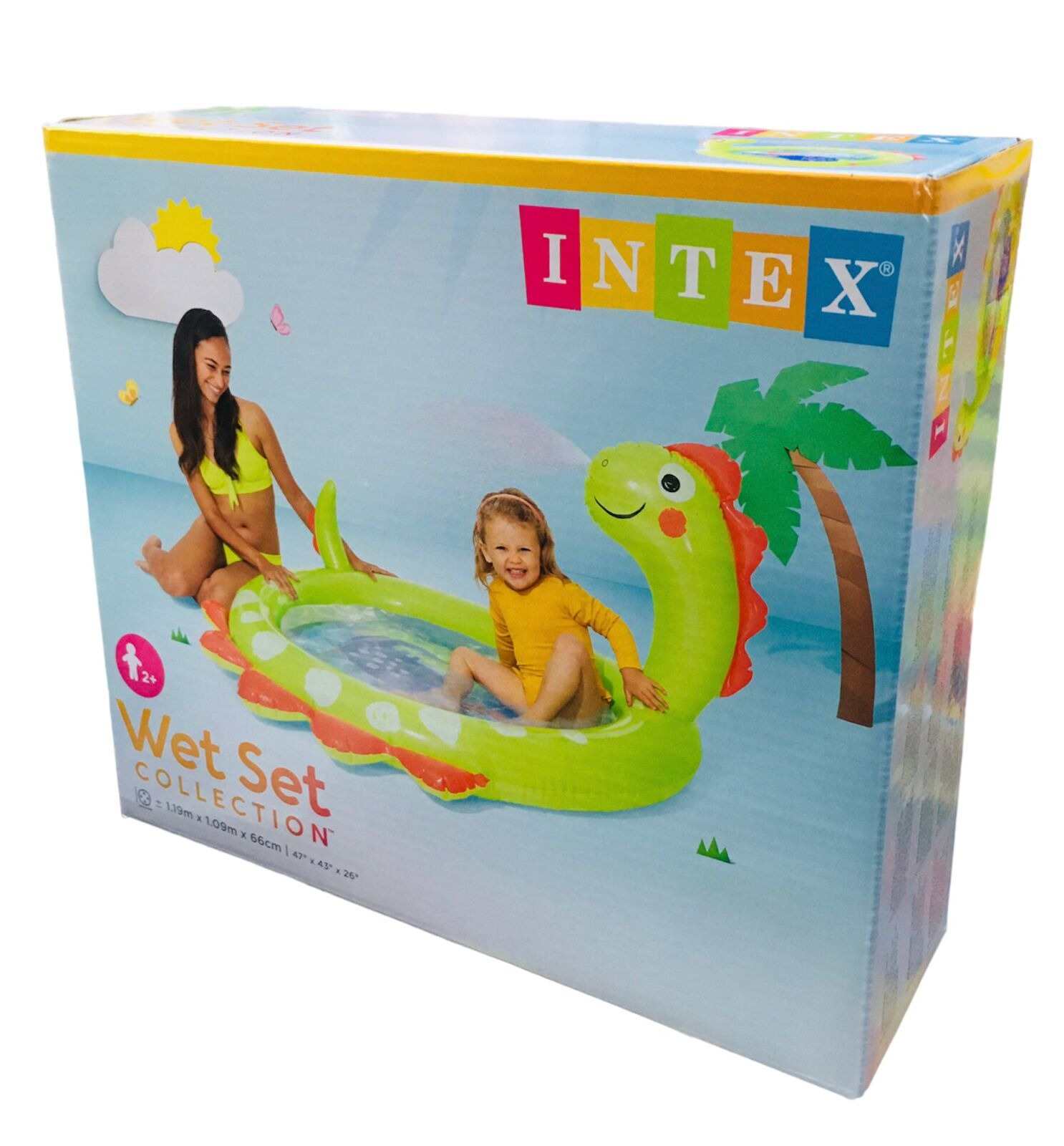 INTEX Dinosaur Spray Pool For Kids ( 47" x 43" x 26" )