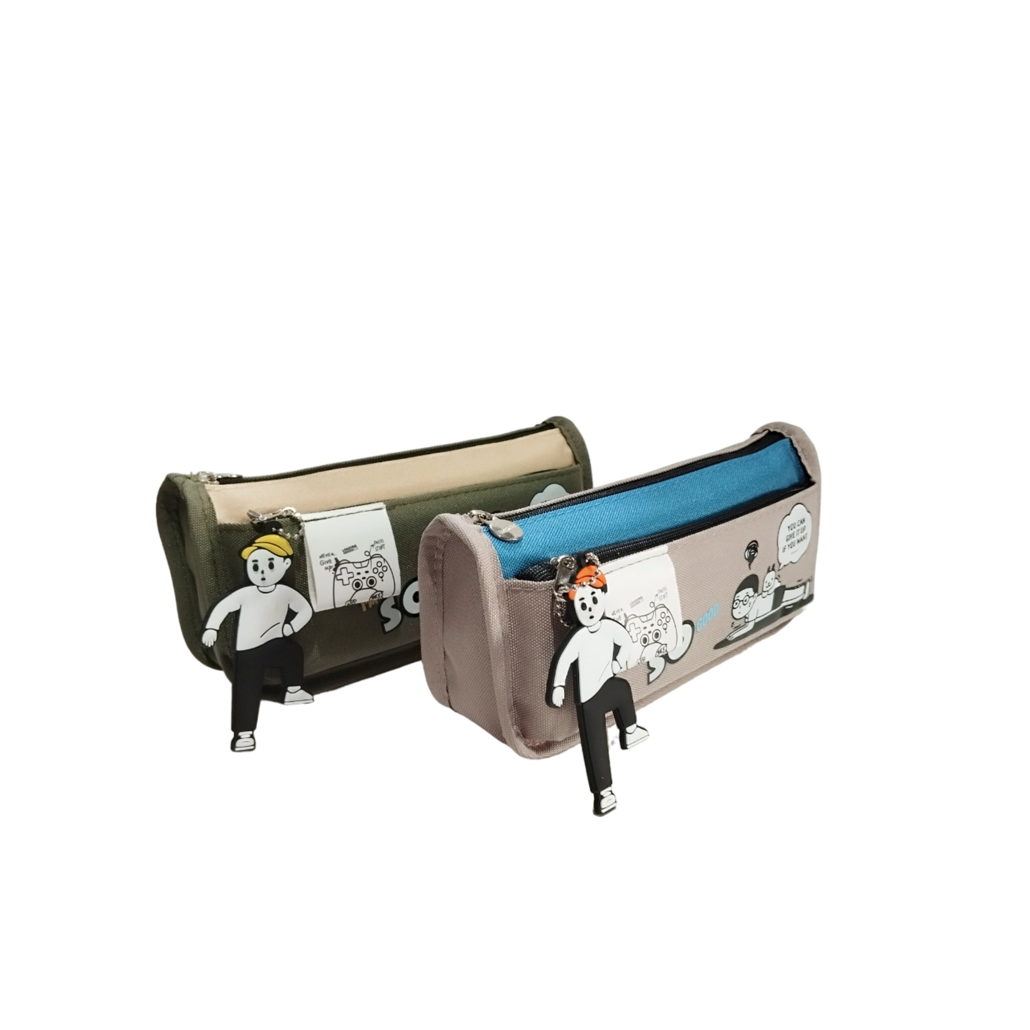 I'M SO GOOD Two Zipper Geometry Bag For Kids Boys
