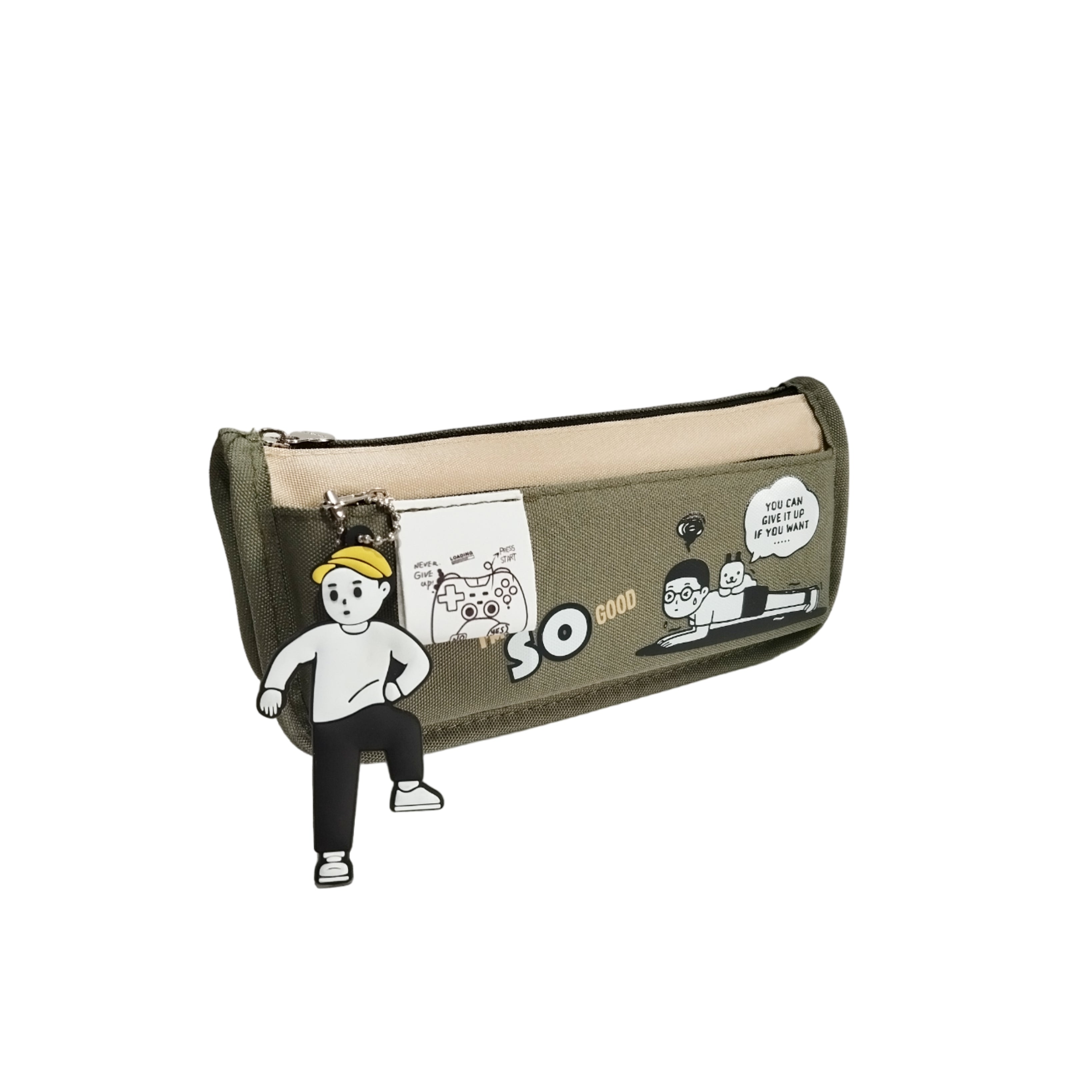 I'M SO GOOD Two Zipper Geometry Bag For Kids Boys