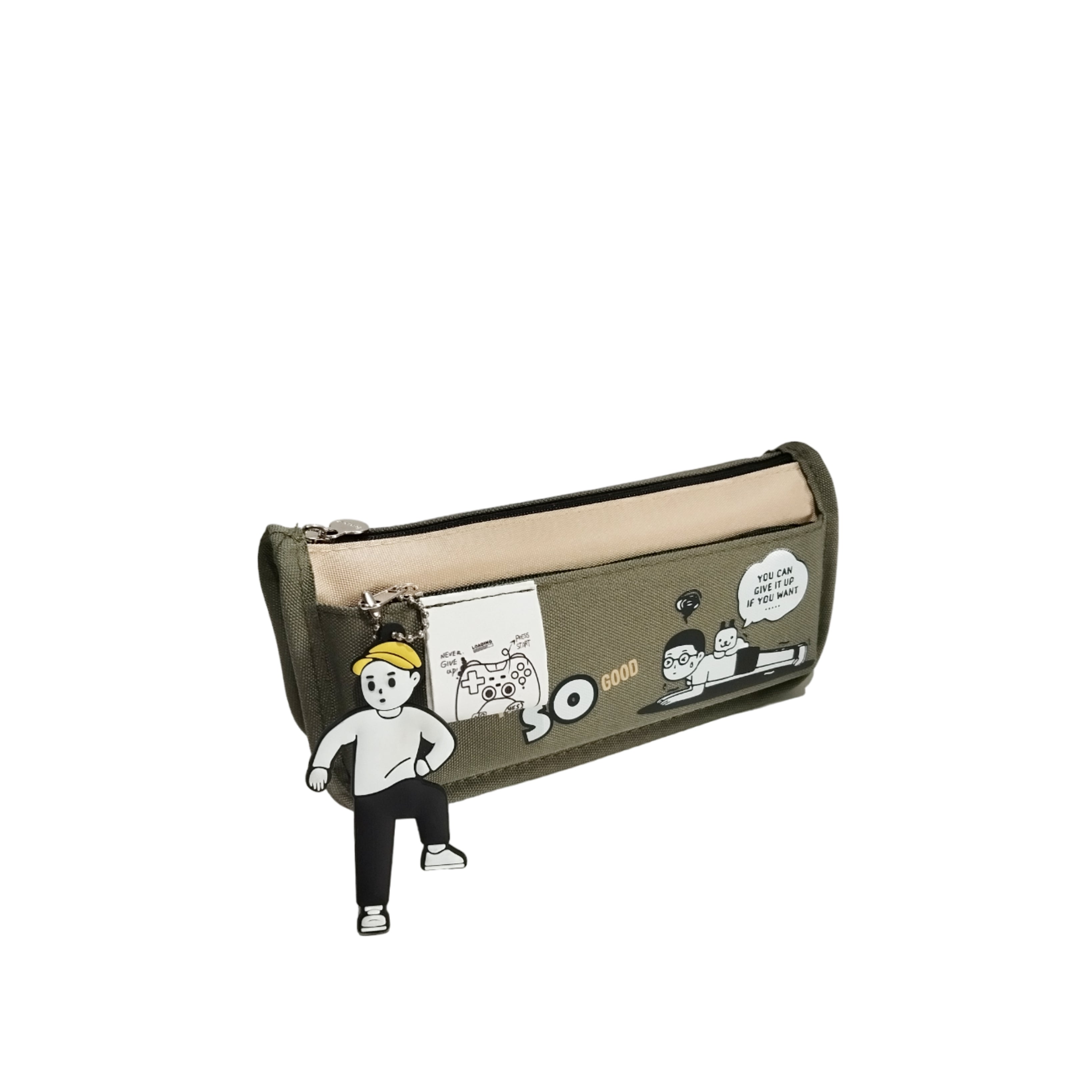 I'M SO GOOD Two Zipper Geometry Bag For Kids Boys