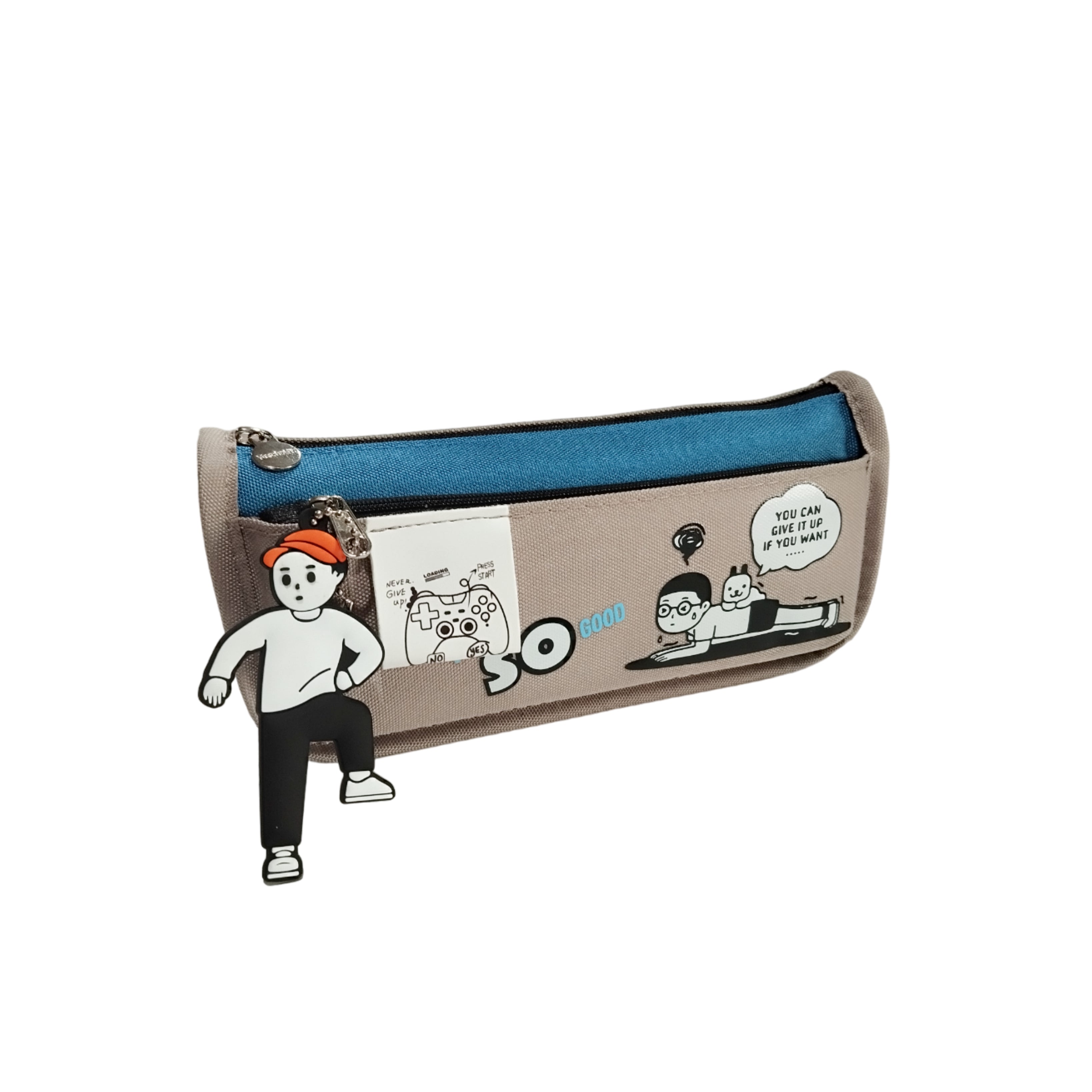 I'M SO GOOD Two Zipper Geometry Bag For Kids Boys