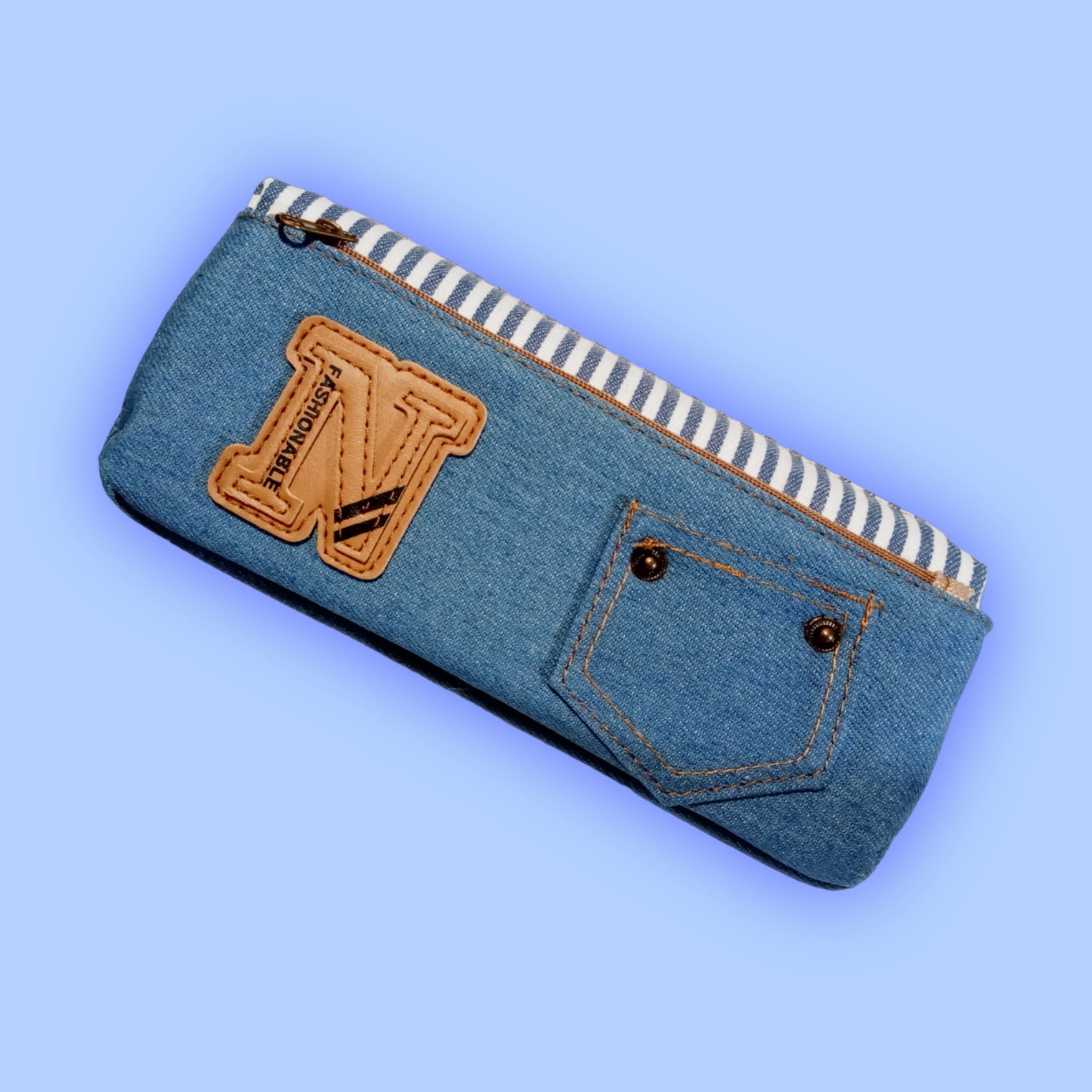 Jeans Pattern Pencil Pouch